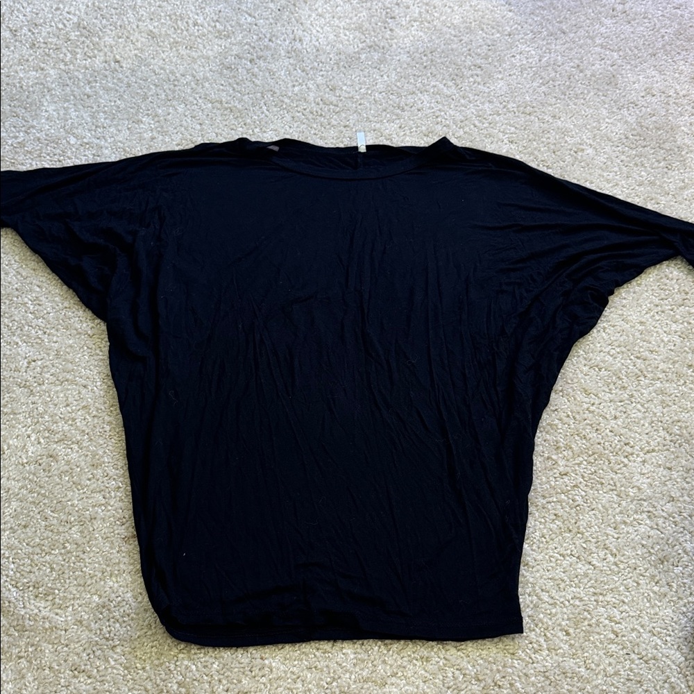 Black Maternity Batwing Top